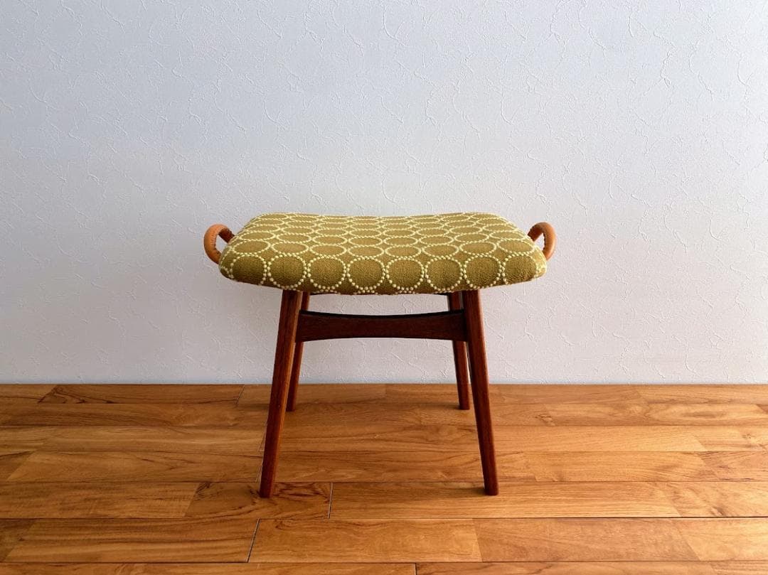 L‘ecume 　ヴィンテージ チーク スツール 仕上済