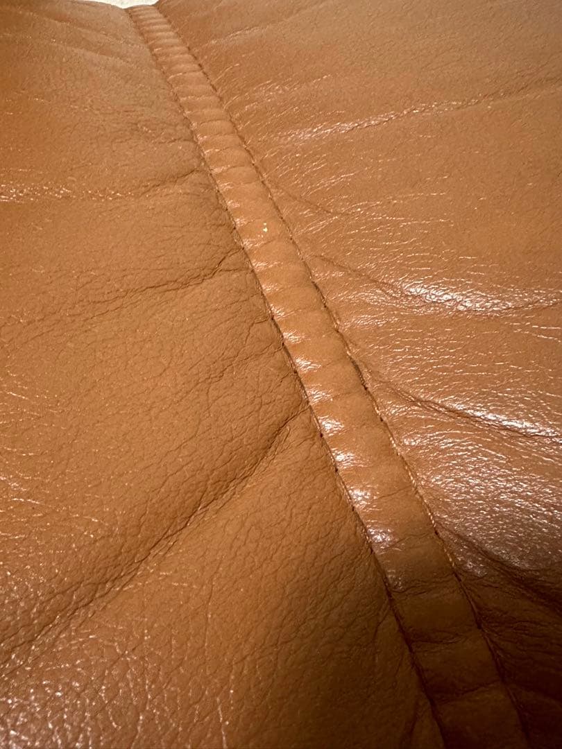 引越し短期出品/エコーネス EKORNES /オットマンスツール 本革 北欧