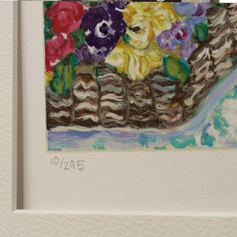 ☆レスリー・セイヤー☆「フラワーファンタジ－」シルクスクリーン　女流画家！