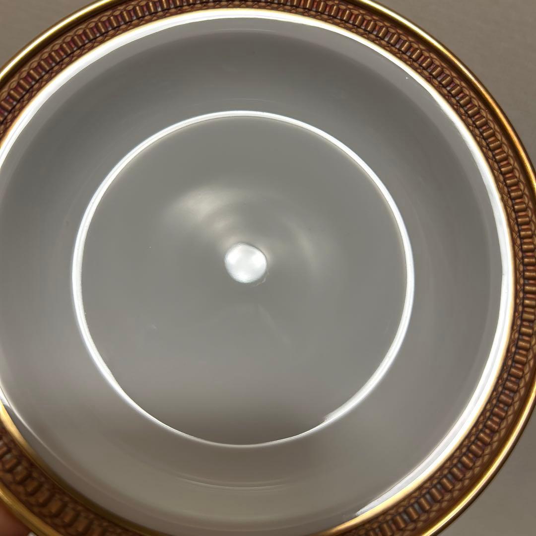 大倉陶園 クラウンエンボス デザートプレート フルーツボウル 金彩金蝕