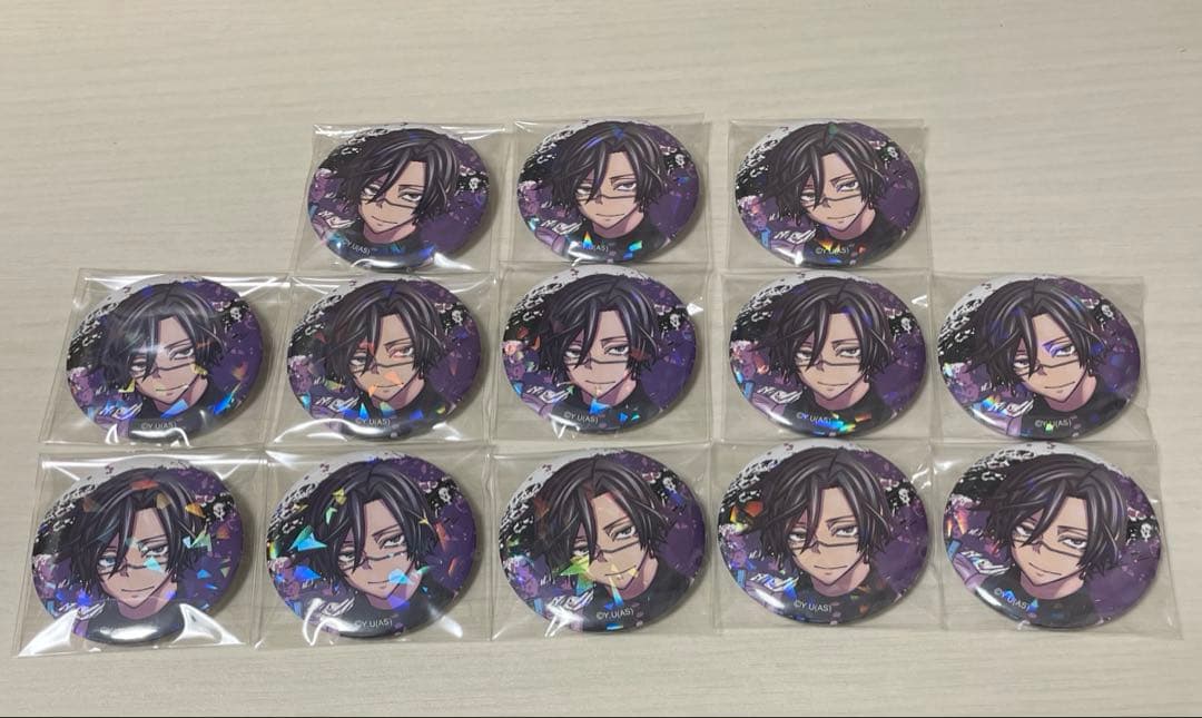 桃源暗鬼 メイド 桃角桜介 ホログラム缶バッジ 桃角桜介 ホログラム缶