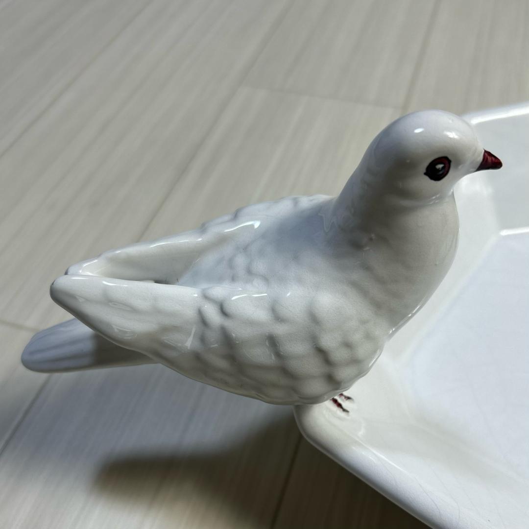 COSTA　コスタ　イタリア　オブジェ　花器　鳩　ハト　アンティーク　昭和レトロ