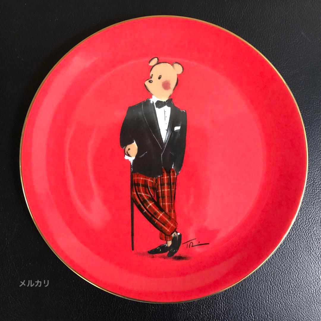 新品　英国　ハルシオンデイズ　ハル・ザ・ベア　プレート　4枚セット　クリスマス