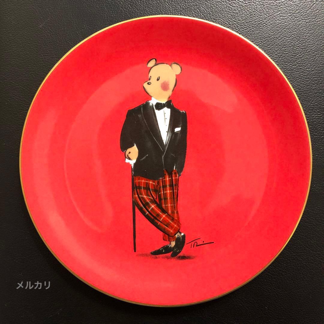 新品　英国　ハルシオンデイズ　ハル・ザ・ベア　プレート　4枚セット　クリスマス