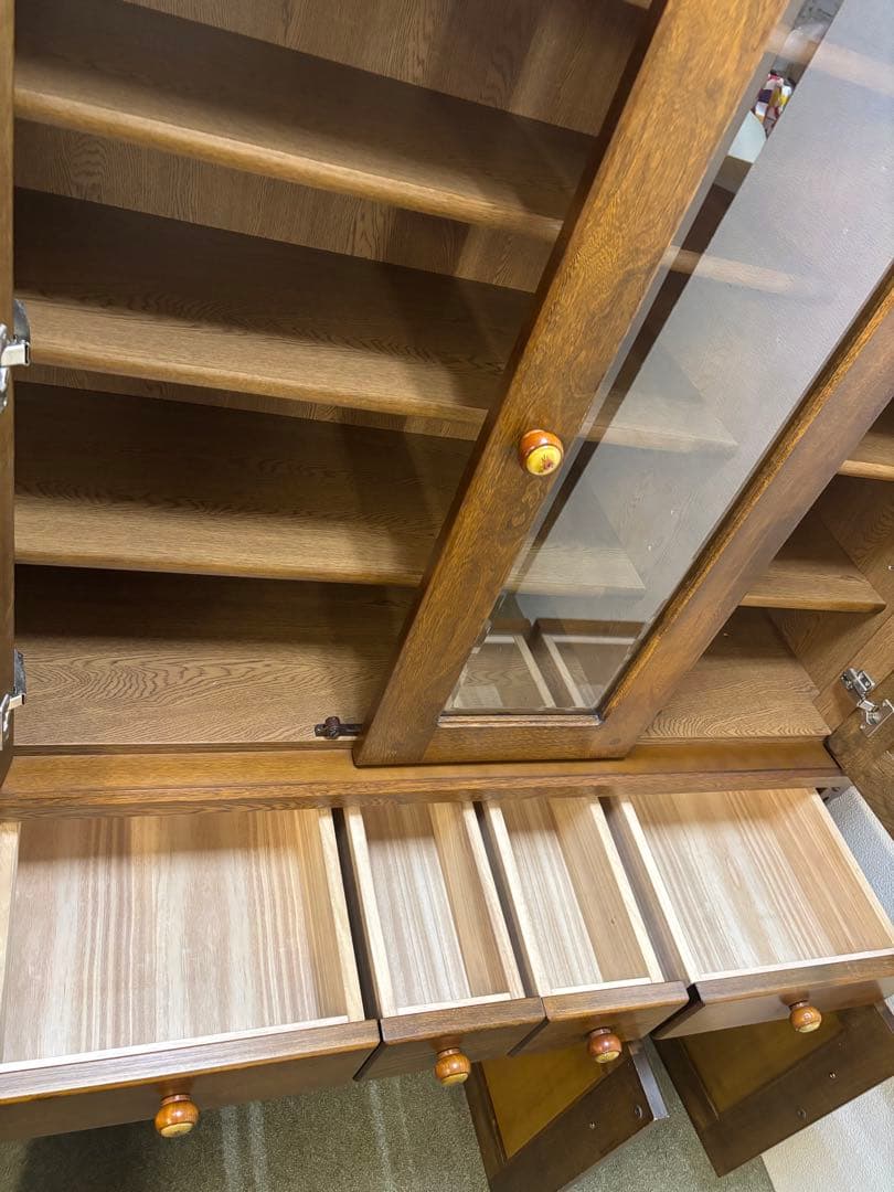 【リペア済み】昭和レトロ　２つ重ね　ダイニングボード　フリーボード　書棚