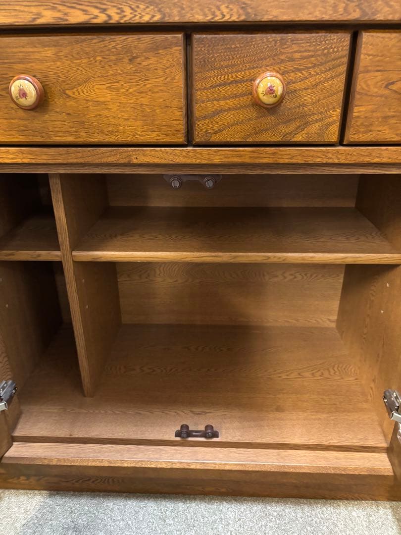 【リペア済み】昭和レトロ　２つ重ね　ダイニングボード　フリーボード　書棚