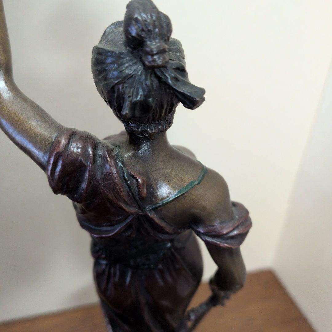 正義の女神　ブロンズ３１センチA.MAYER作