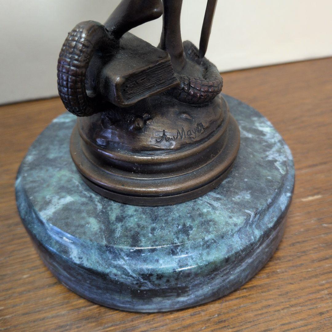 正義の女神　ブロンズ３１センチA.MAYER作