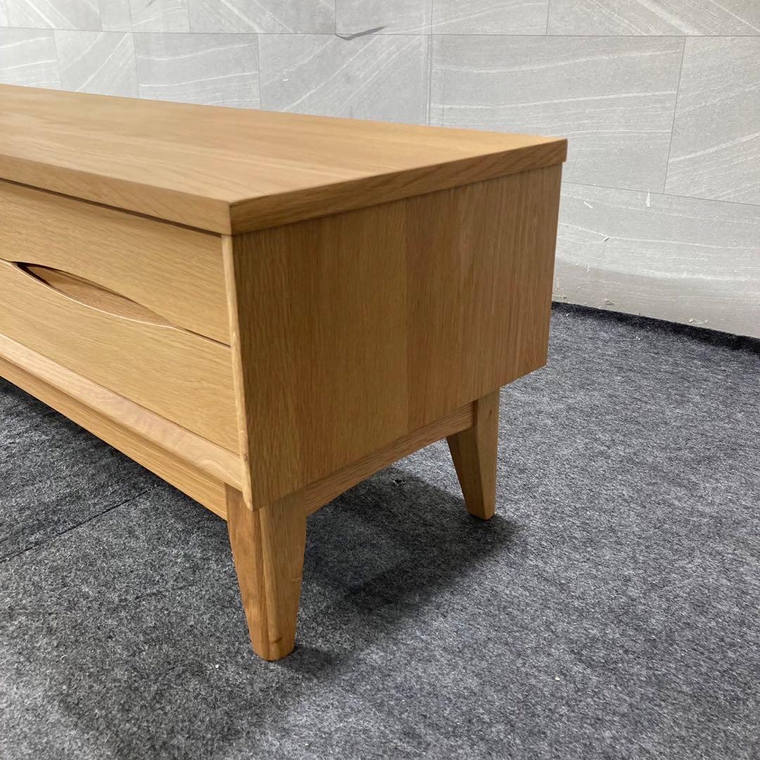 unico テレビ台 テレビボード シグネ 幅約119cm オーク材 d4848