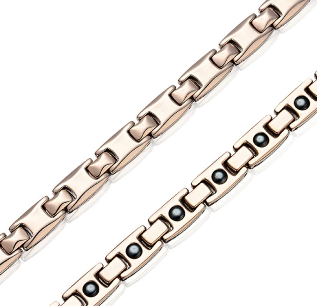 正規品 TOMA ピンクゴールド色　磁気ネックレス(保証書カード付き)