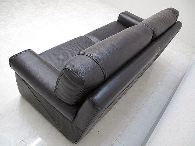 フォルメンティ 総革3人掛けソファ 　総本革ソファ/本革トリプルソファ