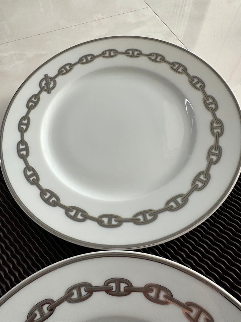 HERMES シェーヌダンクル　プレート　22.5cm