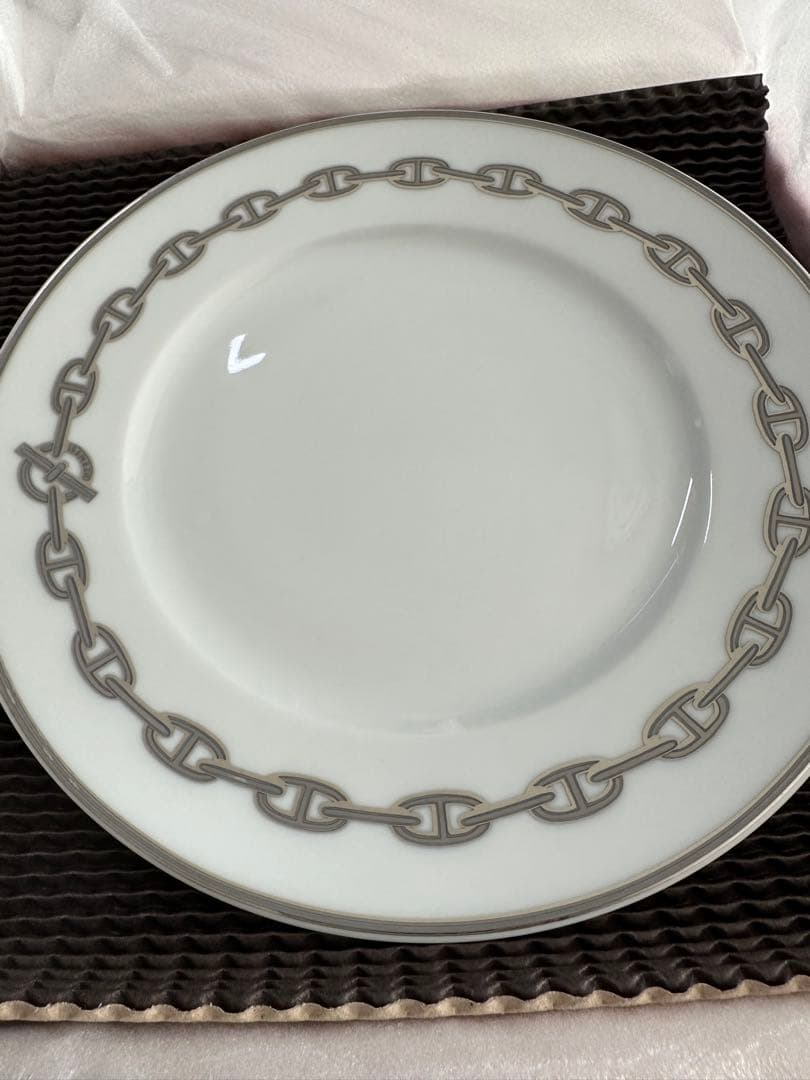 HERMES シェーヌダンクル　プレート　22.5cm