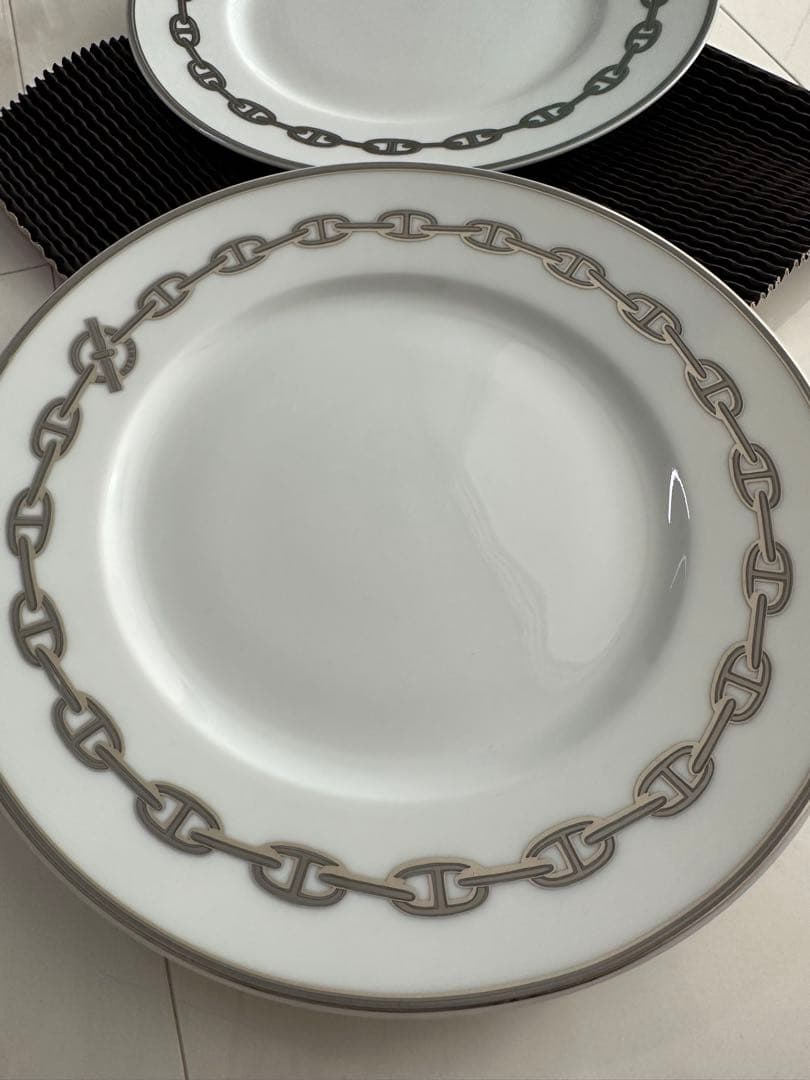 HERMES シェーヌダンクル　プレート　22.5cm