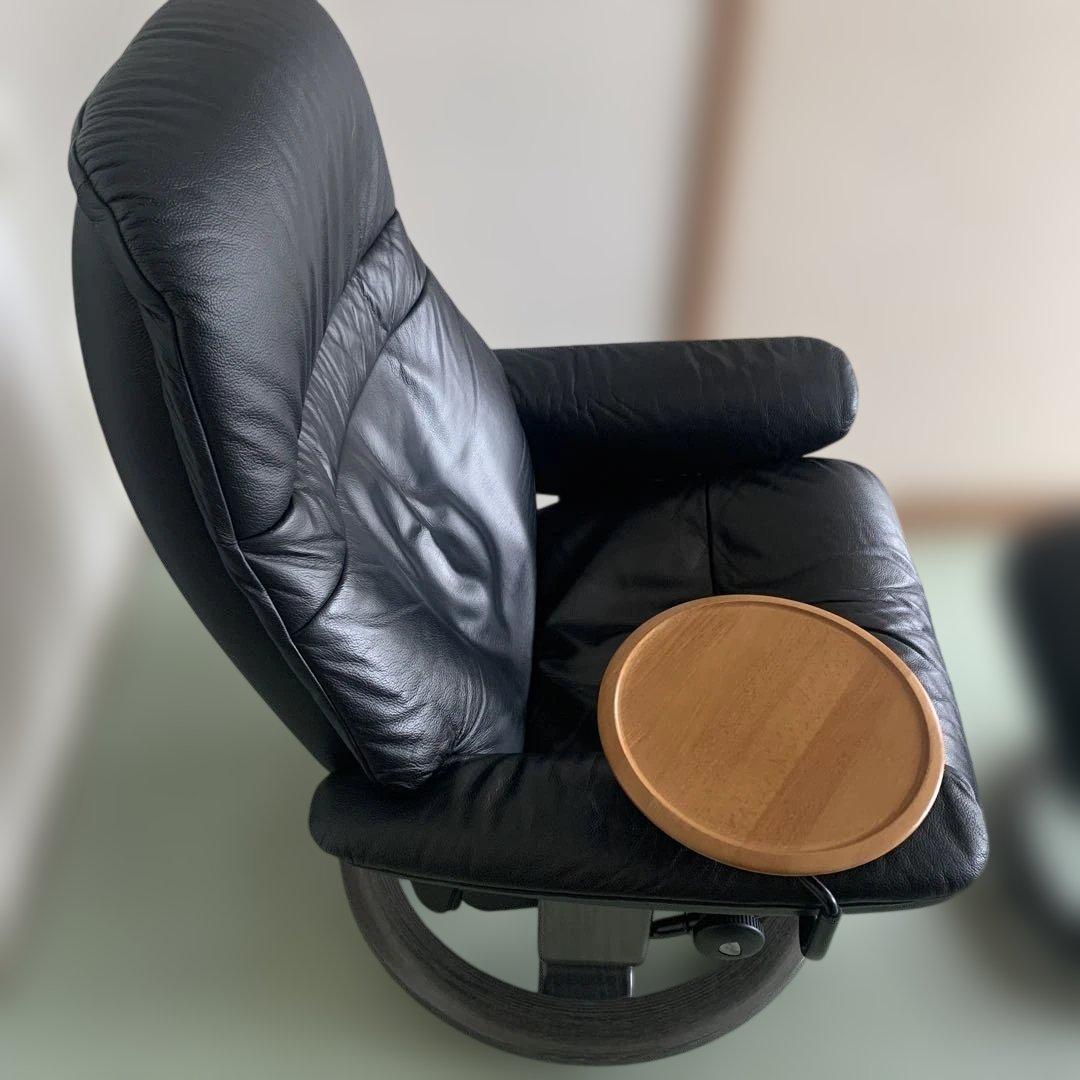 EKORNES ストレスレス リクライニングチェア　オットマン　サイドテーブル付