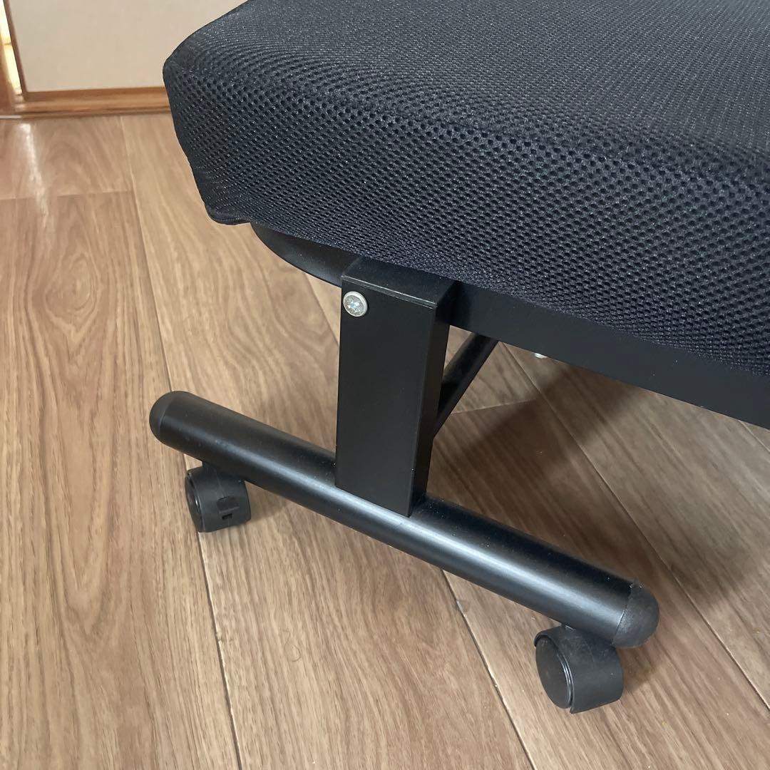 折りたたみメッシュベッド 黒　シングル