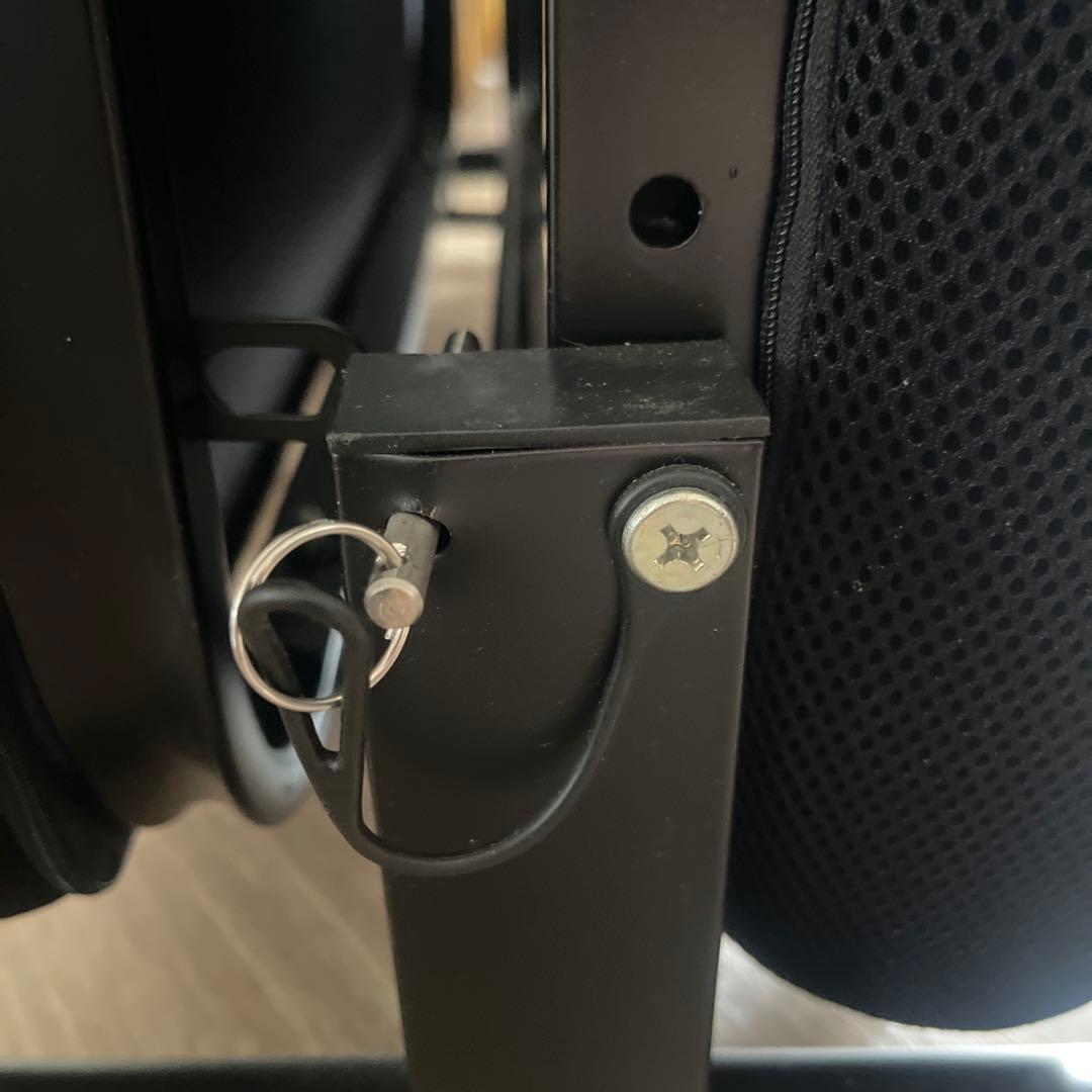 折りたたみメッシュベッド 黒　シングル