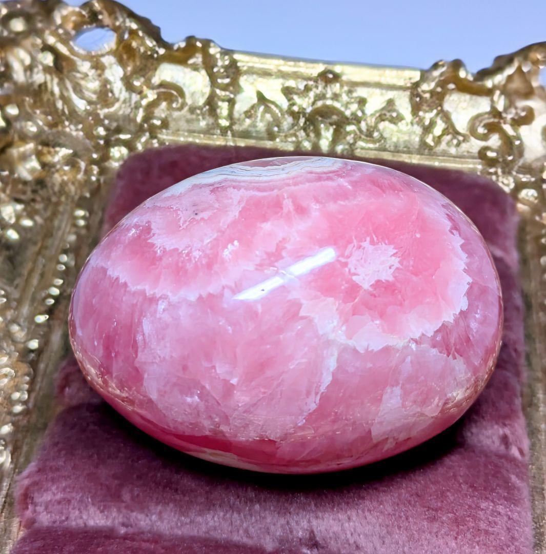 よ*み様 【インカローズ】 ロードクロサイト エッグ アルゼンチン産 卵型 天然