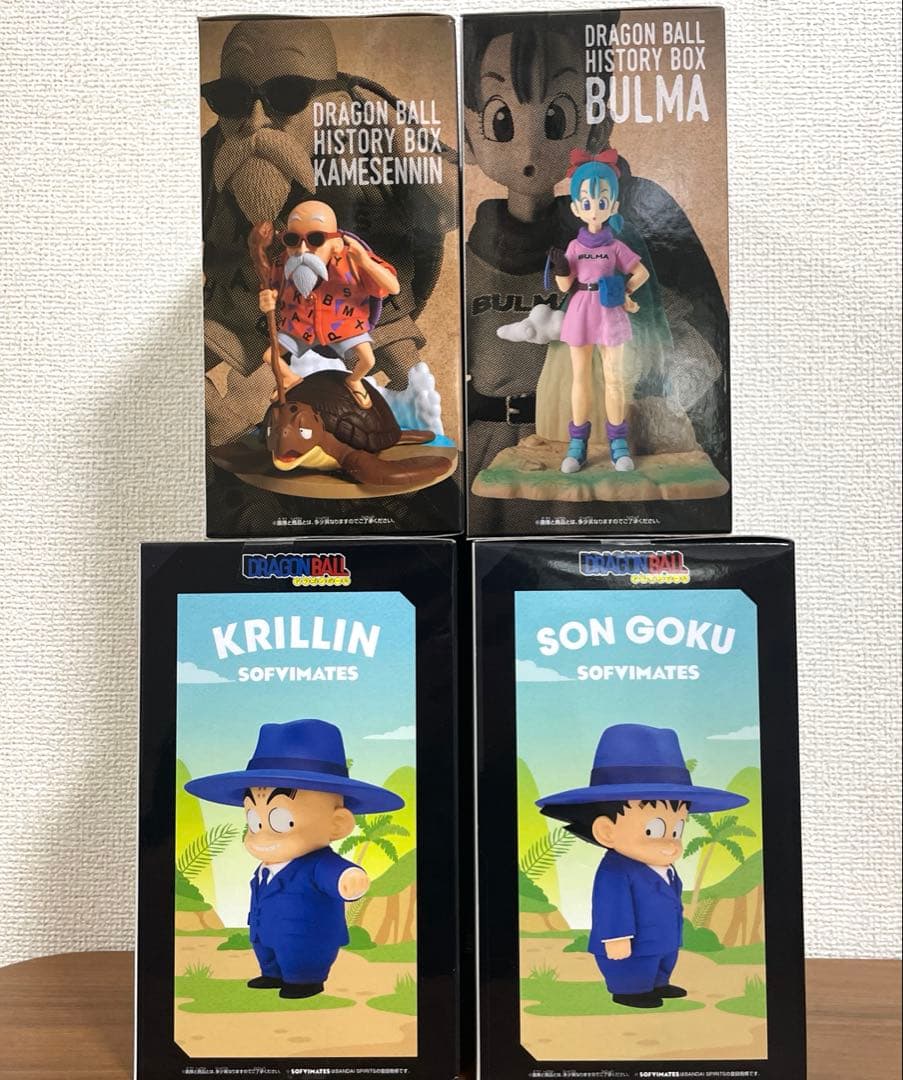 ドラゴンボール 孫悟空 クリリン 亀仙人 ブルマ フィギュア 4点セット