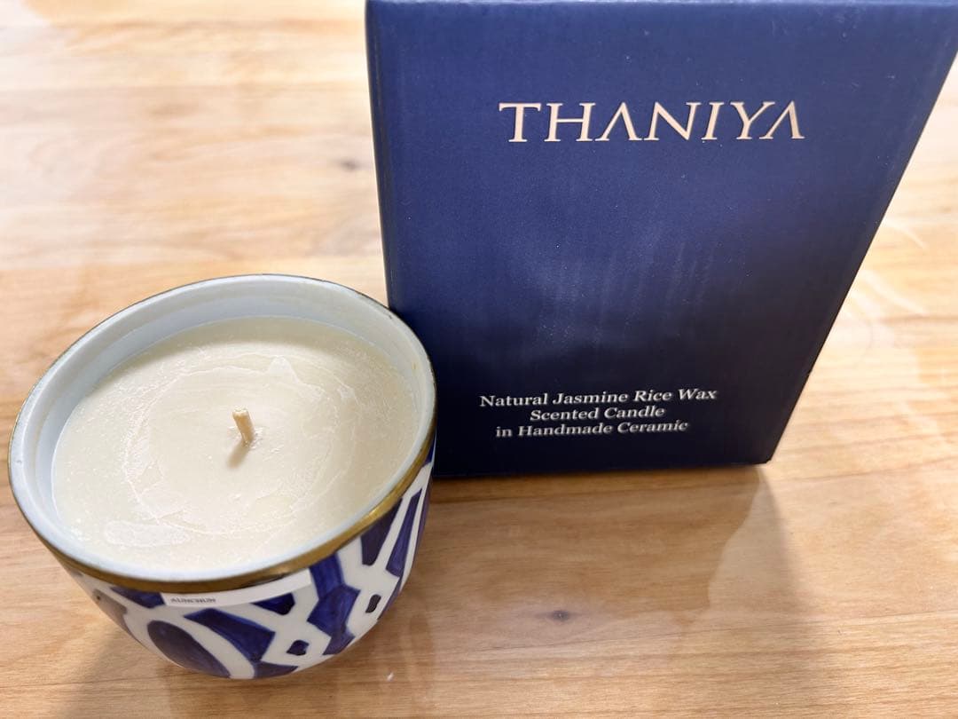 THANIYA ナチュラルジャスミンライスワックスキャンドル