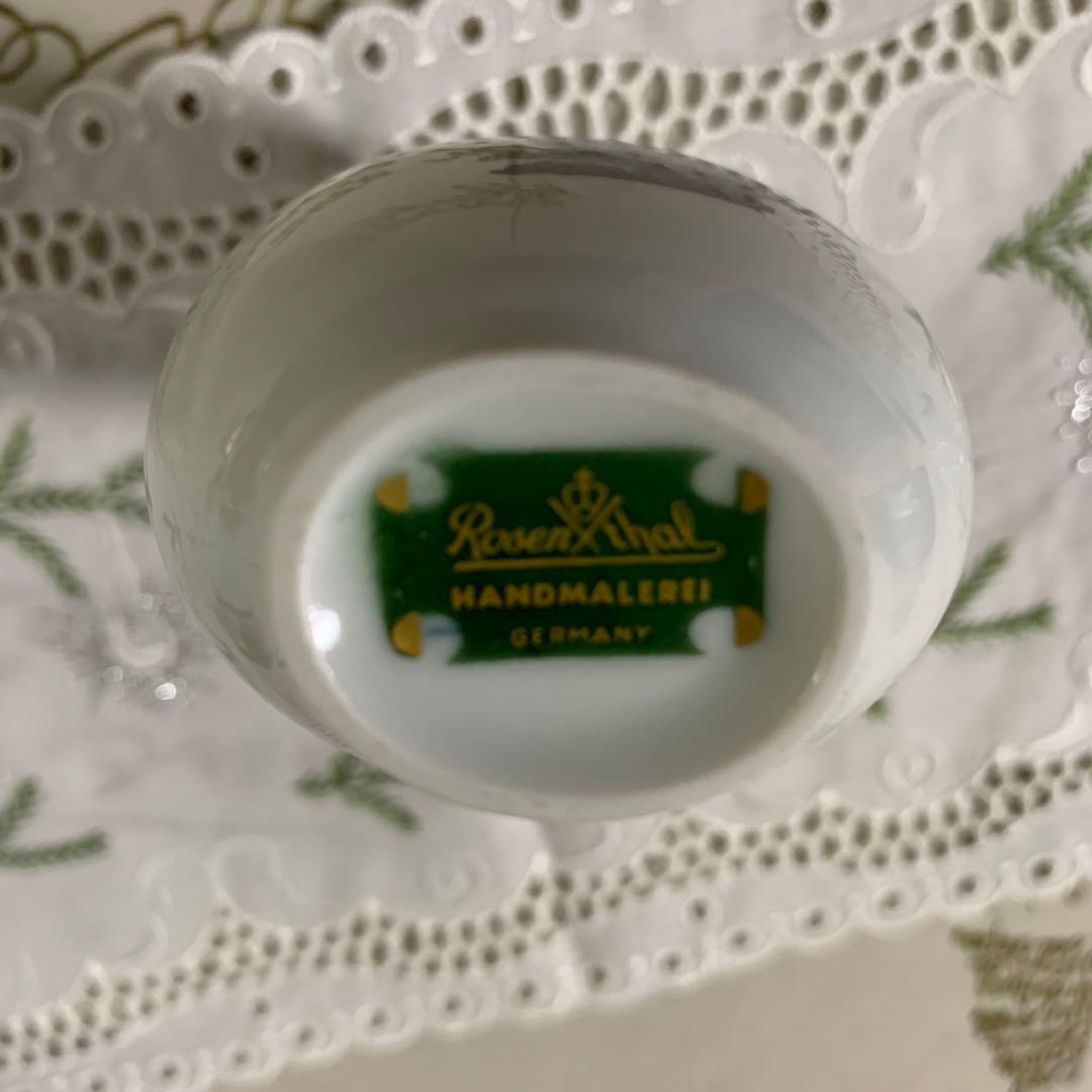 プードル三昧！ローゼンタール社の花瓶とお皿デンマーク刺繍の額5点セット可愛い！