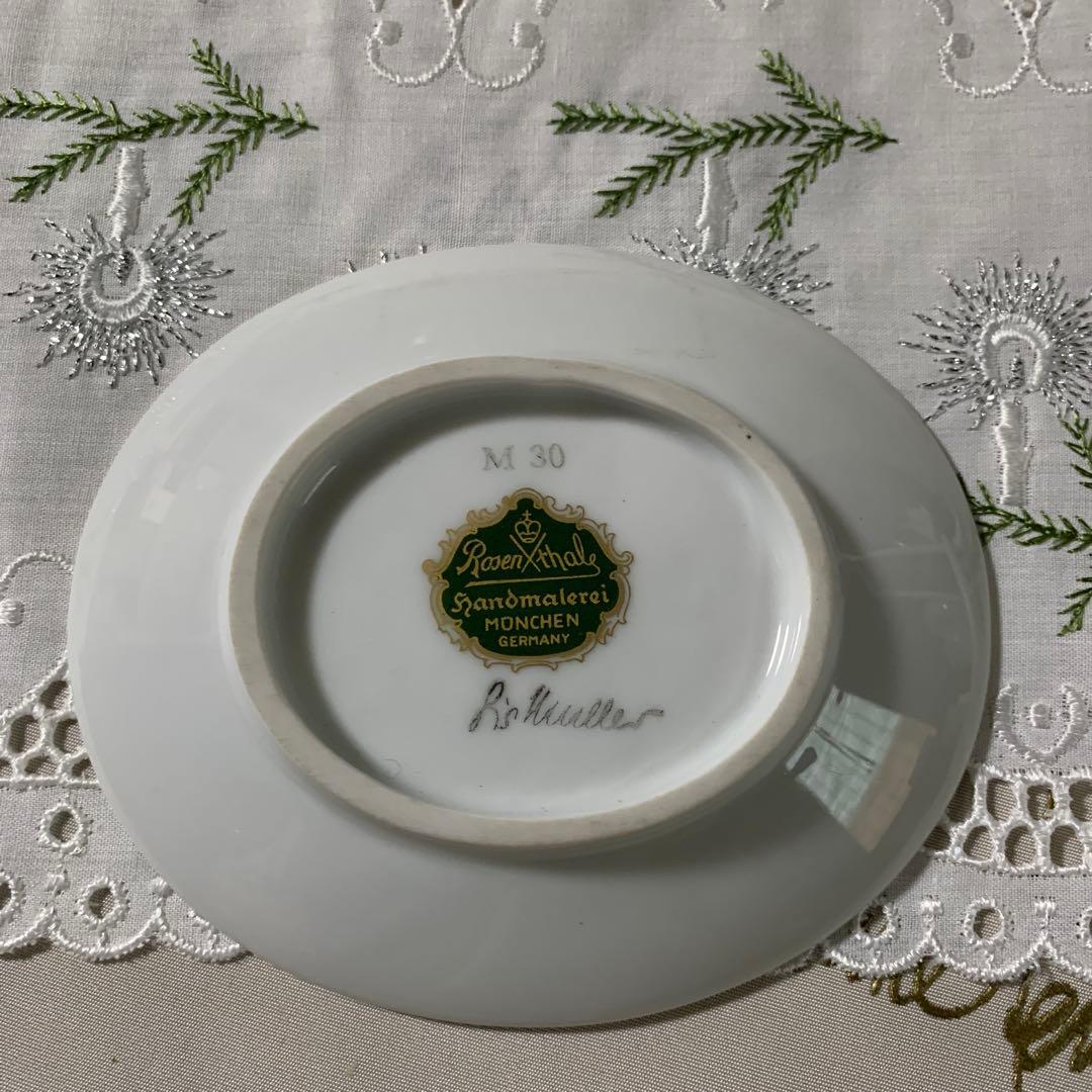 プードル三昧！ローゼンタール社の花瓶とお皿デンマーク刺繍の額5点セット可愛い！