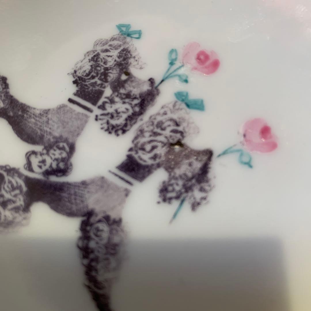 プードル三昧！ローゼンタール社の花瓶とお皿デンマーク刺繍の額5点セット可愛い！