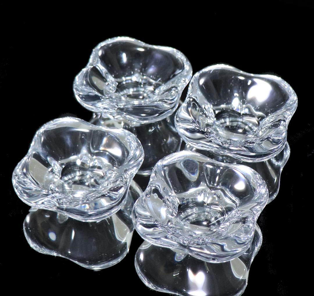 オールド・バカラ 極稀少 バターディッシュ 調味料入れ 4個セット 箱付き