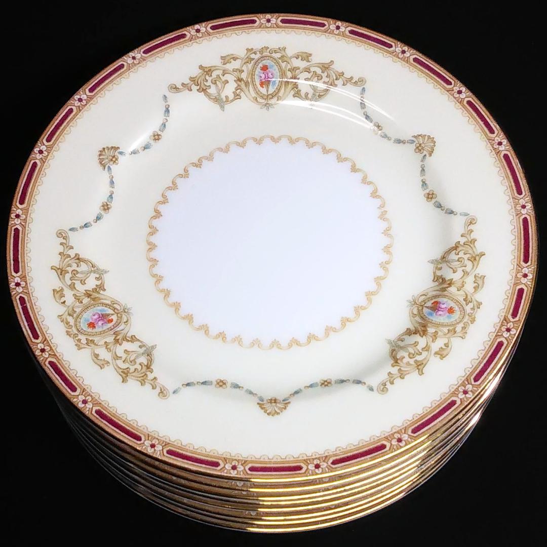 ノリタケ 古風なパン皿 8枚