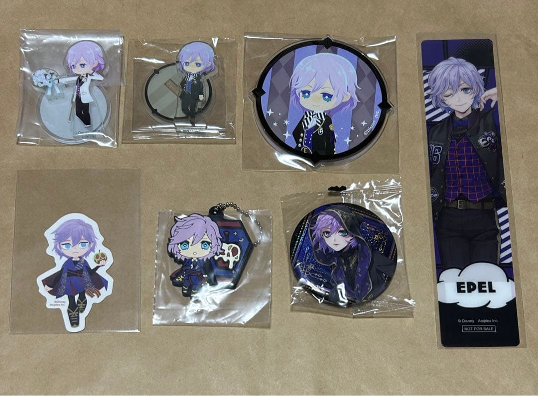 ツイステ エペル アクスタ 缶バッジ ユニオン バースデー しおり