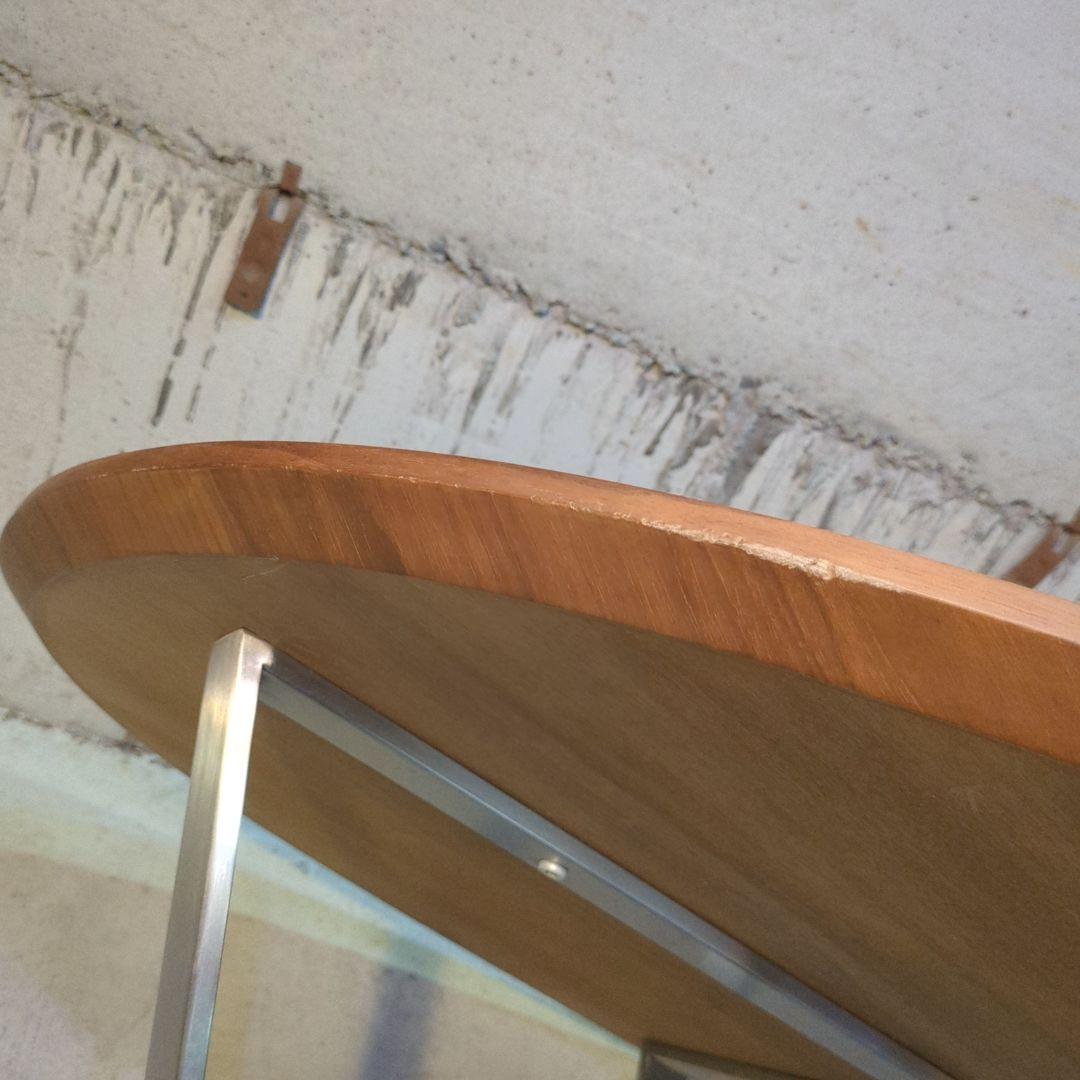 北欧レトロ ティアイアイ オーバル型 天然木 コーヒーテーブル