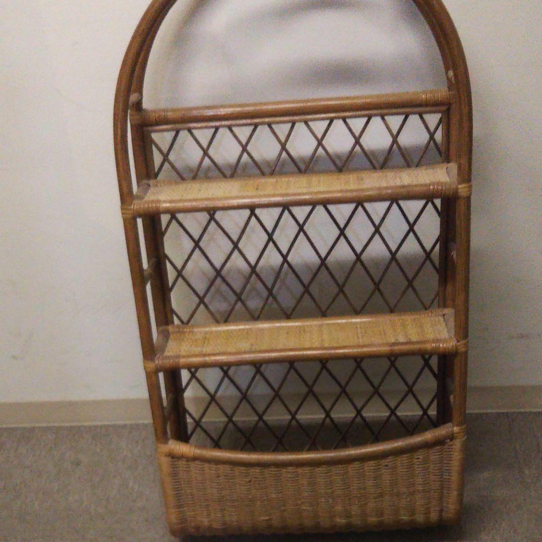 昭和レトロ 藤 飾り棚 ラック年内お値下げです即購入大丈夫です