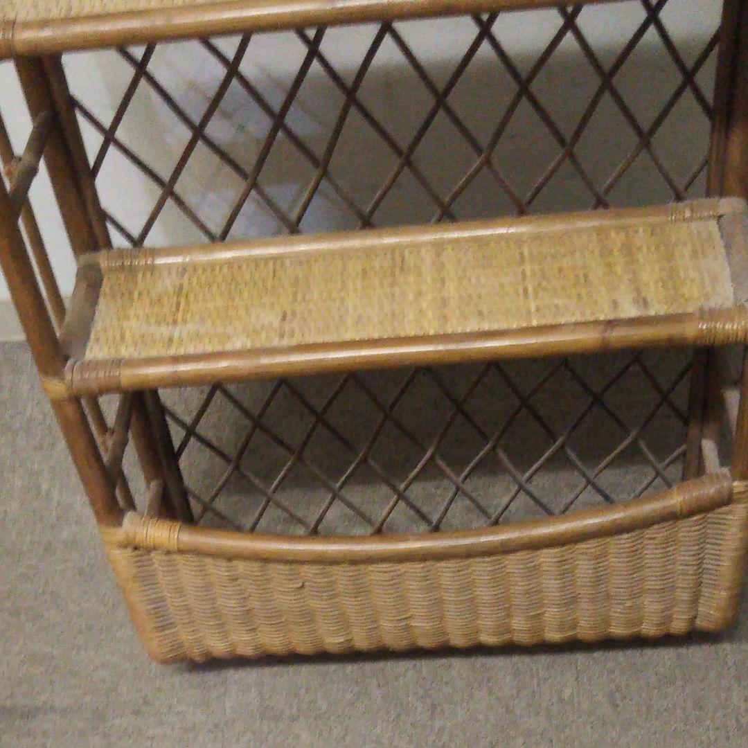 昭和レトロ 藤 飾り棚 ラック年内お値下げです即購入大丈夫です