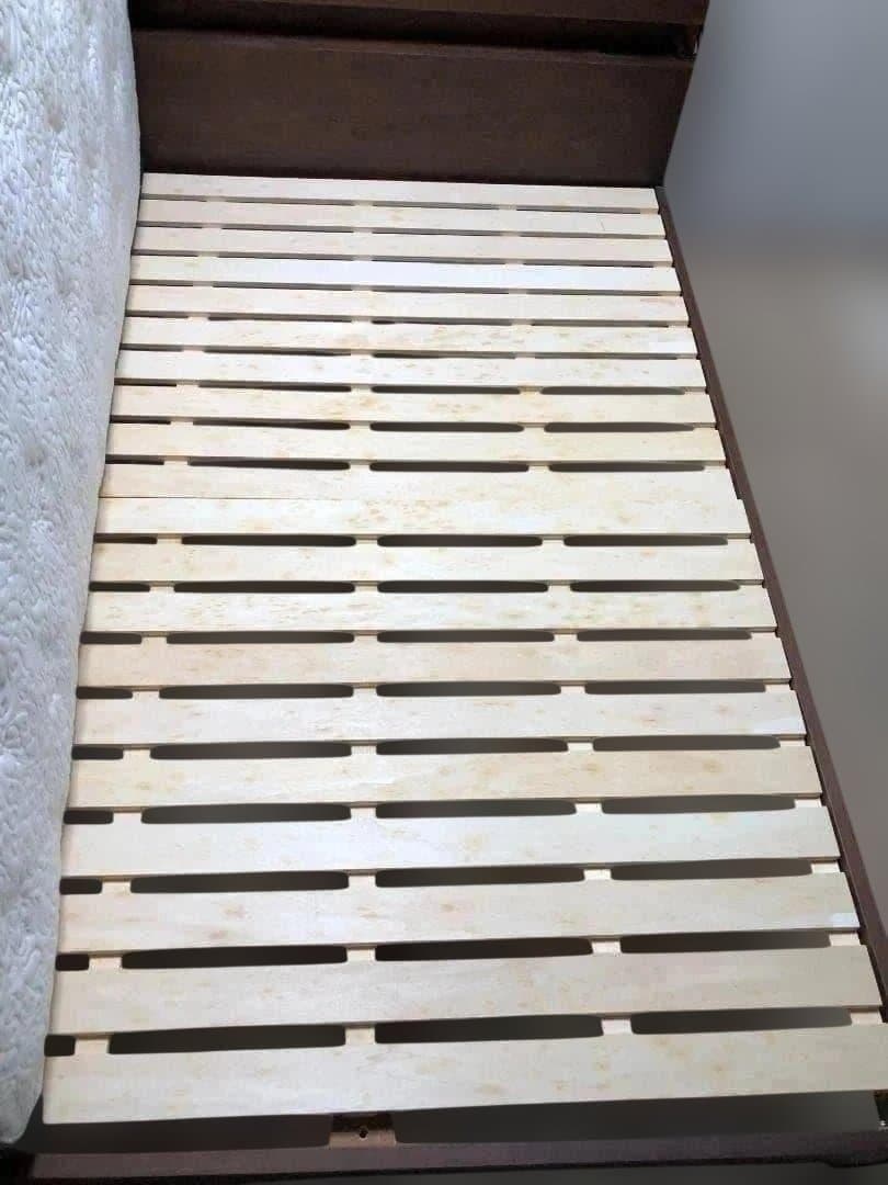 マナベインテリアハーツ とダブルマットレスとベッドフレーム セット　1215-1