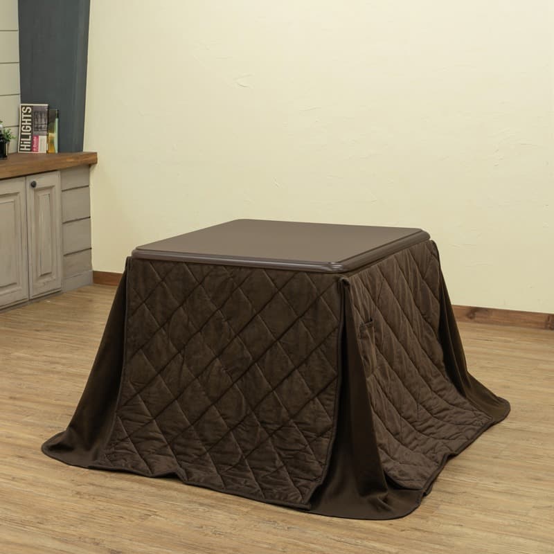 《新品・送料無料》ダイニングコタツ　80×80　正方形　掛け布団セット
