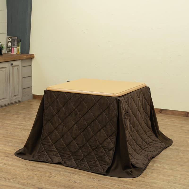 《新品・送料無料》ダイニングコタツ　80×80　正方形　掛け布団セット