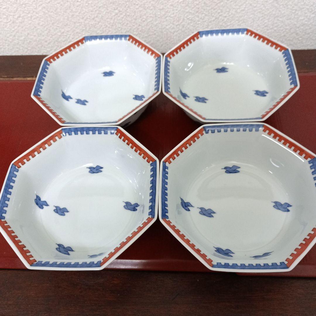 有田焼 館林弘明 鳥絵 八角皿 4枚 保管品 - メルカリ
