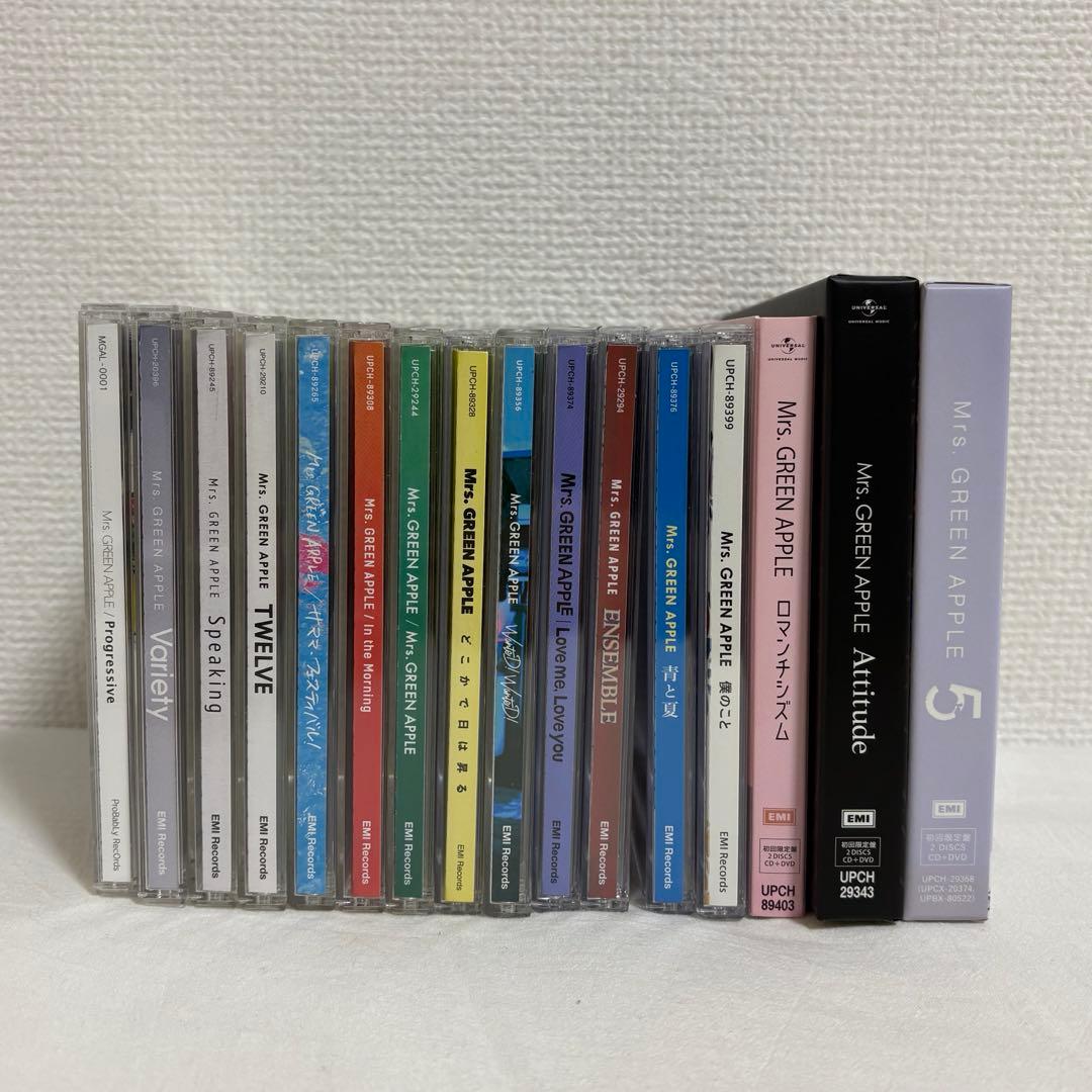 初回限定盤】Mrs. GREEN APPLE まとめ売り 16枚セット - メルカリ