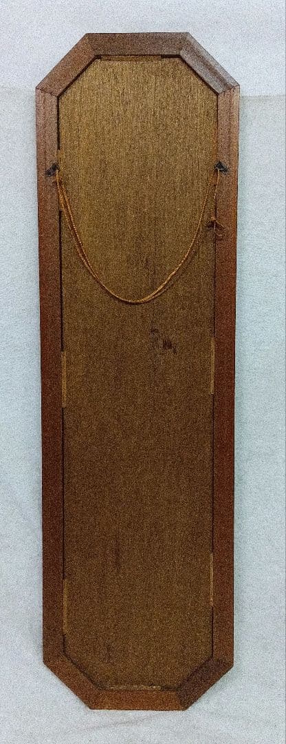 ウォールミラー　姿見　アンティーク　ヴィンテージ　鏡　縦長 八角形壁掛けミラー