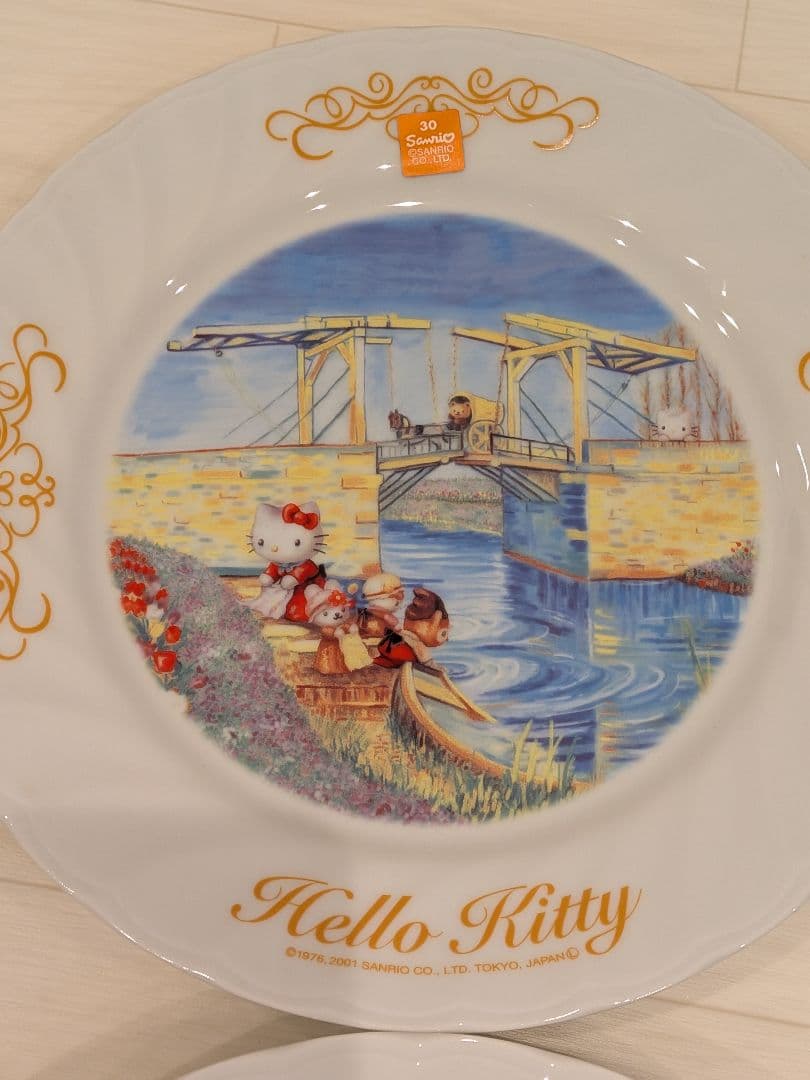 希少　ハローキティ　絵皿　2001　ゴッホ　30周年記念シリーズ　プレート　⑫
