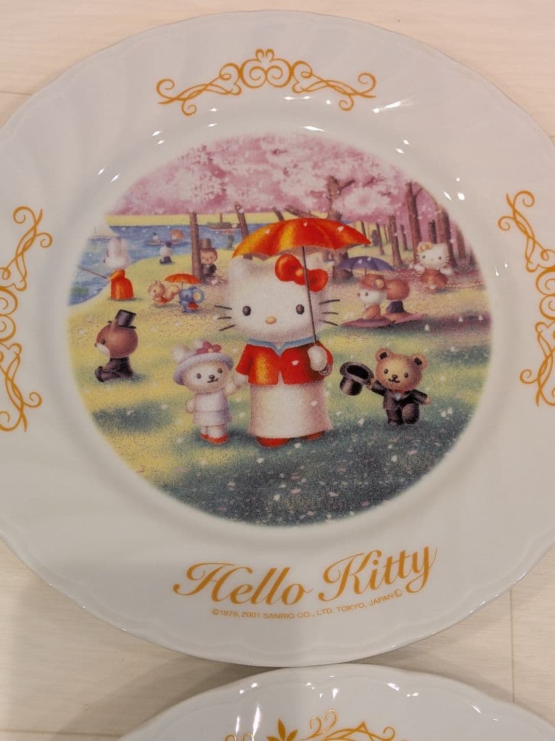 希少　ハローキティ　絵皿　2001　ゴッホ　30周年記念シリーズ　プレート　⑫