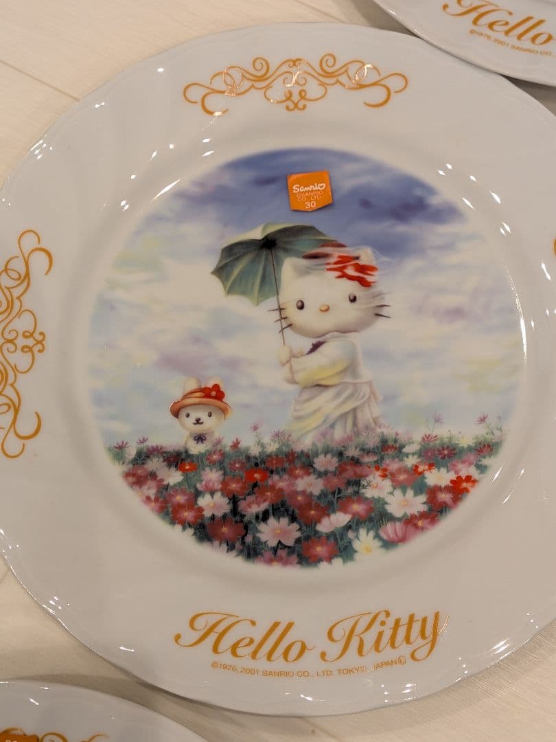 希少　ハローキティ　絵皿　2001　ゴッホ　30周年記念シリーズ　プレート　⑫