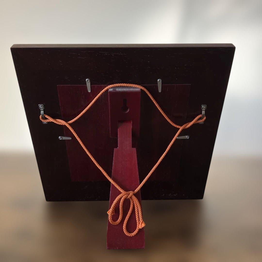 有田焼　源右衛門窯　染錦和蘭交易図　陶額　掛軸