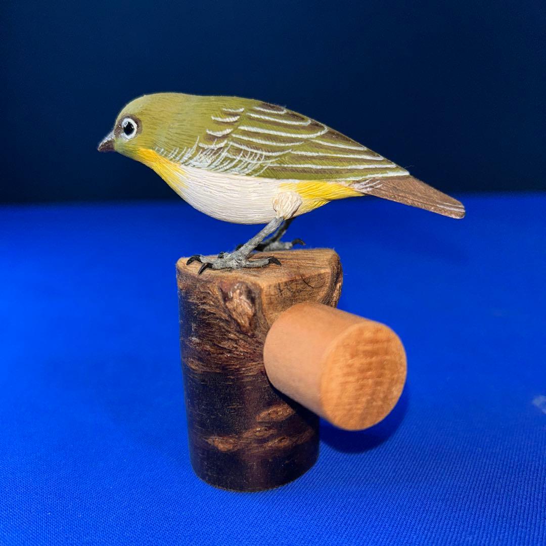 バードカービング　メジロ