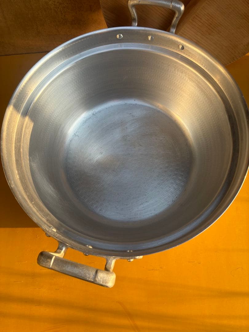 ぶー子さん専用！アルミ製両手鍋 45cm 木製蓋付き