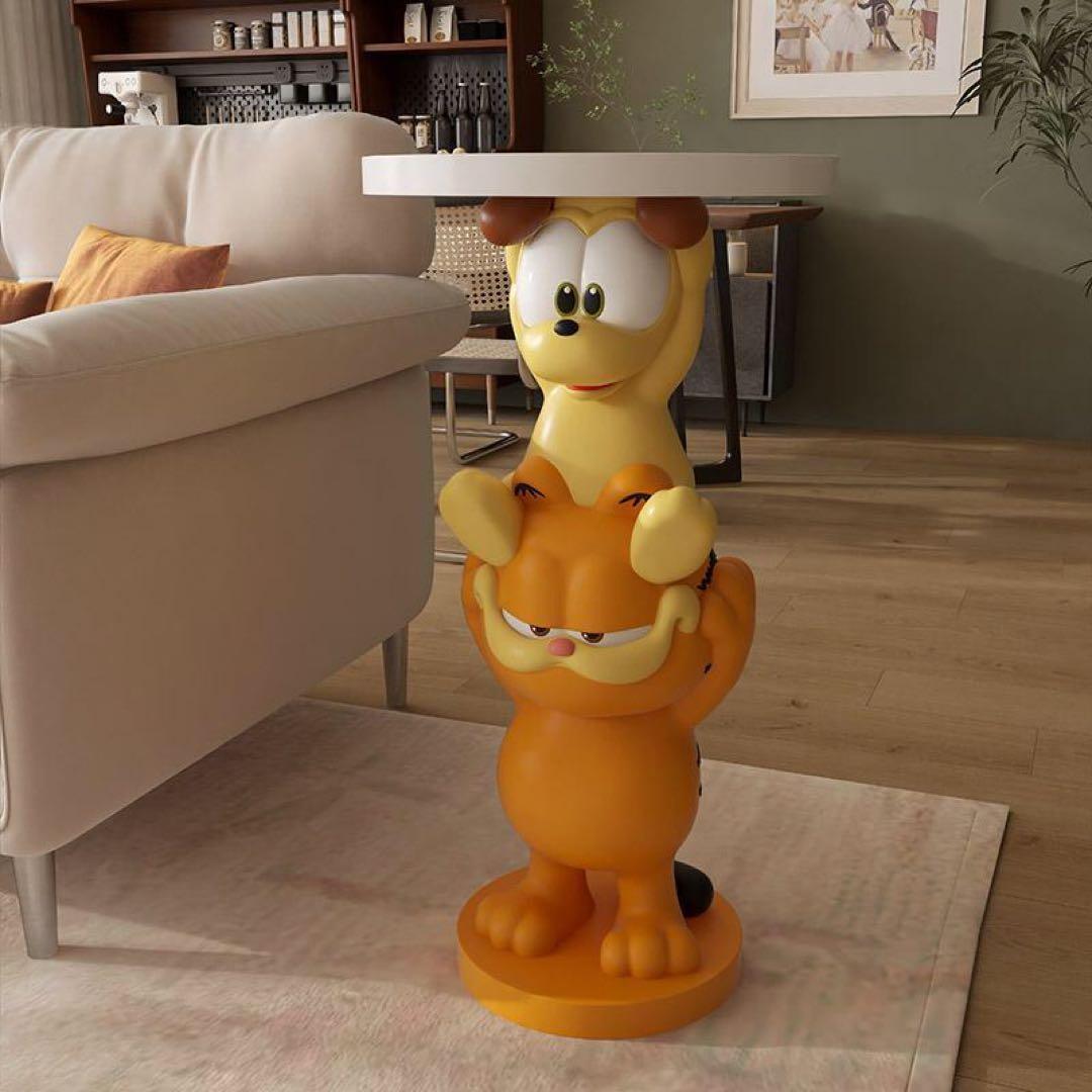 猫と犬のキャラクター サイドテーブル