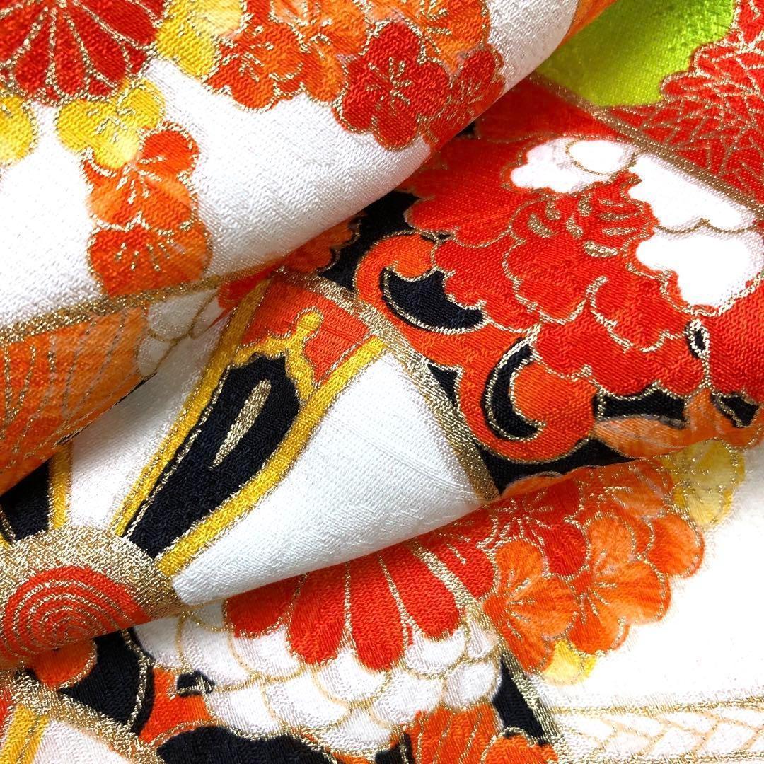 子供着物 ハーフ成人式 十三詣り10歳 13歳 しつけ糸 CK-7319