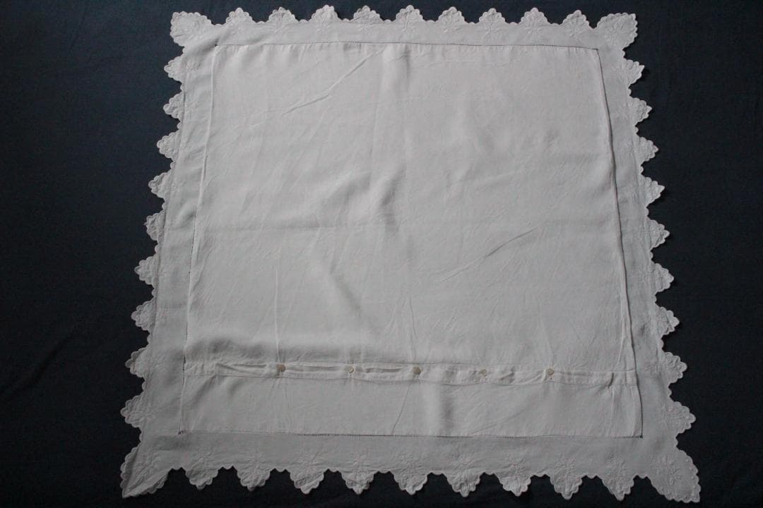 フランスアンティーククッションカバー \"P・F\"