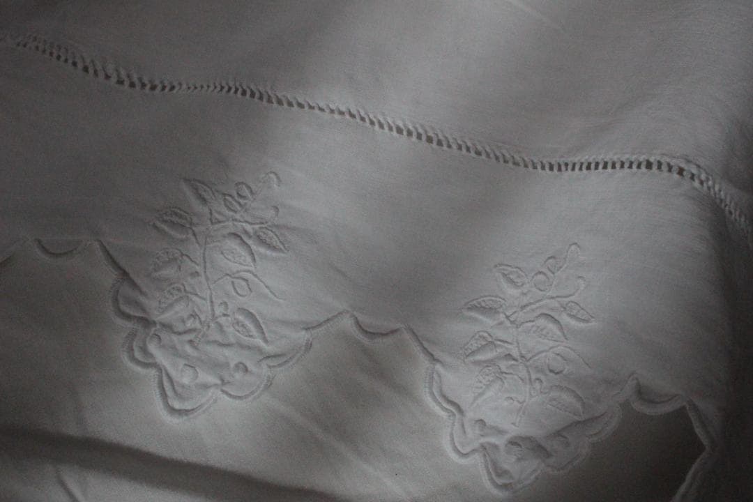 フランスアンティーククッションカバー \"P・F\"