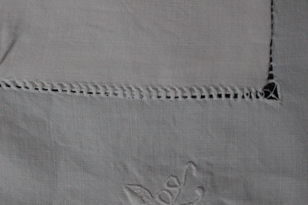 フランスアンティーククッションカバー \"P・F\"